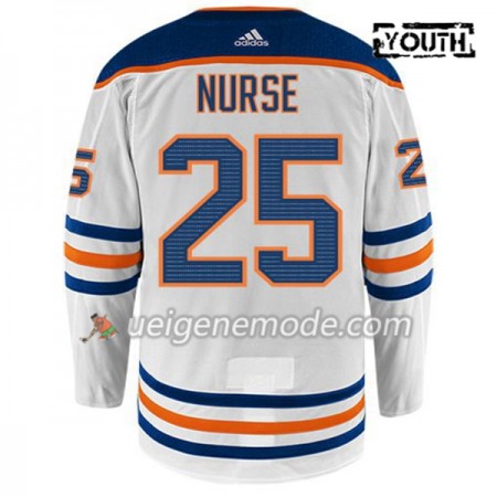 Kinder Eishockey Edmonton Oilers Trikot DARNELL NURSE 25 Adidas Weiß Authentic